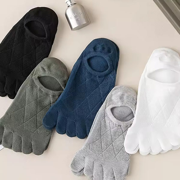 Finger Design Cotton Socks (Set Of 5)